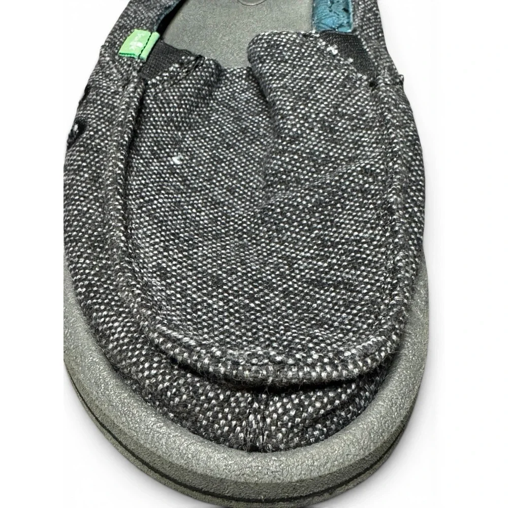Sanuk Vagabond Sidewalk Surfers Slip On Shoes Gray Men's US 7 Casual